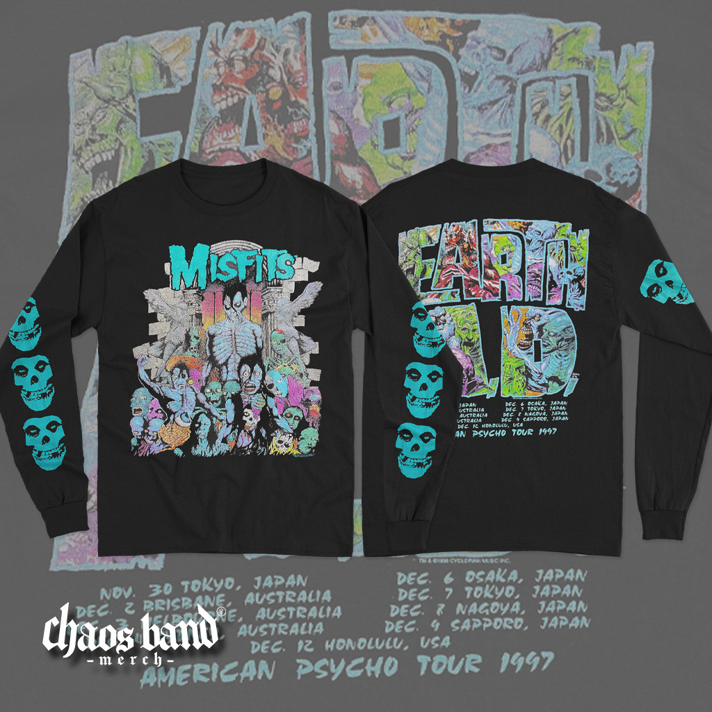 Jual MISFITS - EARTH AD - AMERICAN PSYCHO TOUR 1997 (Long Sleeve