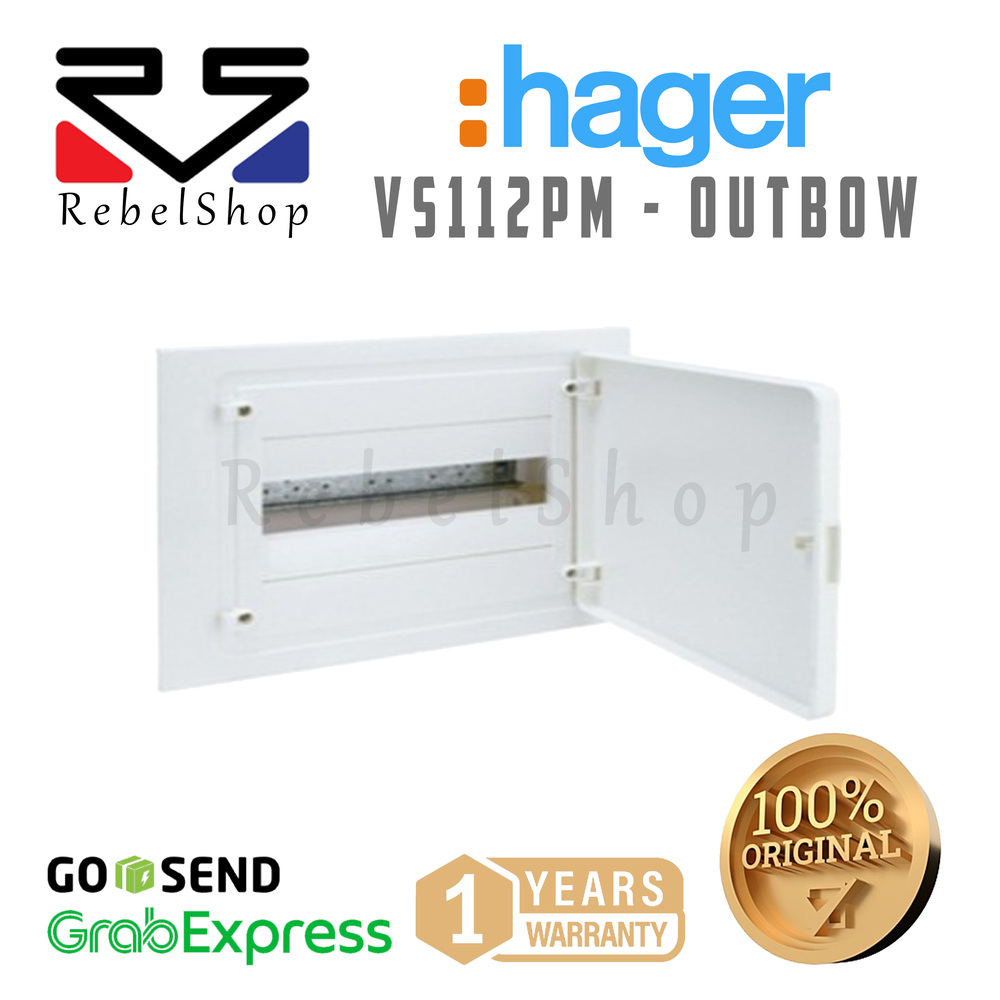 Jual Hager Kotak Box MCB Outbow Tanam VS112PM Plain 12 Modul / Group ...