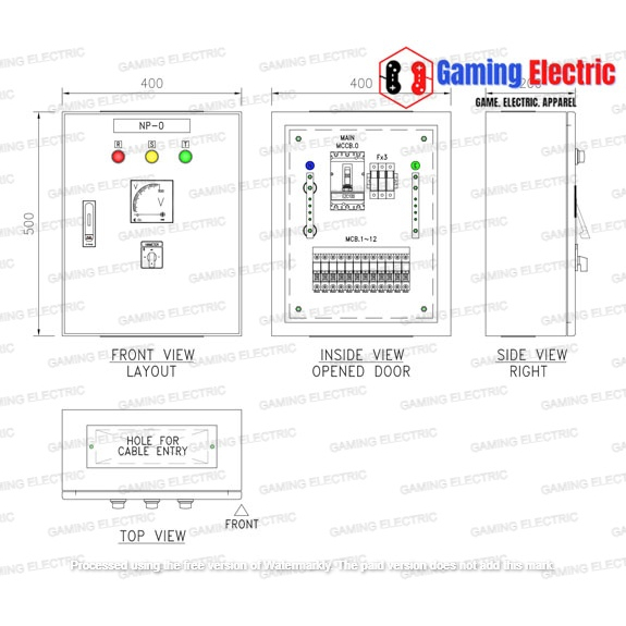 Jual Panel Listrik Pembagi 3 Phase 12 Group Main 50A | Shopee Indonesia