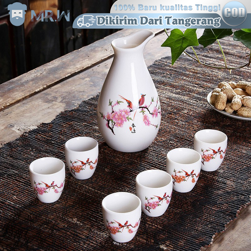 Jual Teapot Set Porcelain Chinese 9pcs Japanese Teapot Set Cangkir Teh Keramik Shopee Indonesia