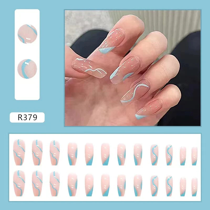 Jual Fake Nails Kuku Palsu Acrylic Nail Art Include Lem Cair 2 Gr Dan Box 24 Pcsset Shopee 4963