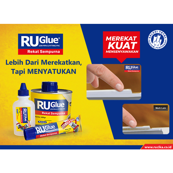 Jual LEM PIPA RU GLUE 50 GR 60 GR 400 GR | Shopee Indonesia