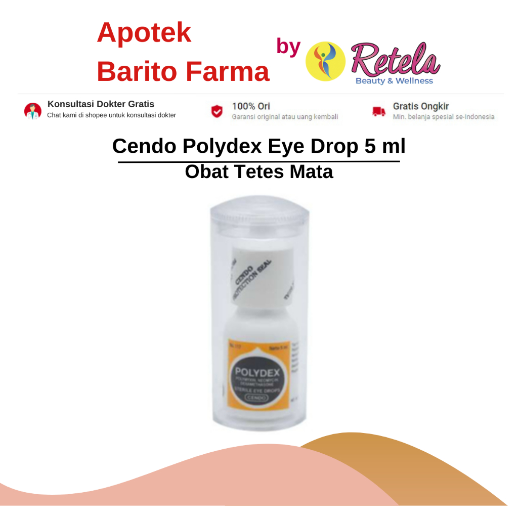 Jual CENDO POLYDEX EYE DROPS 1 BOTOL 5ML Shopee Indonesia