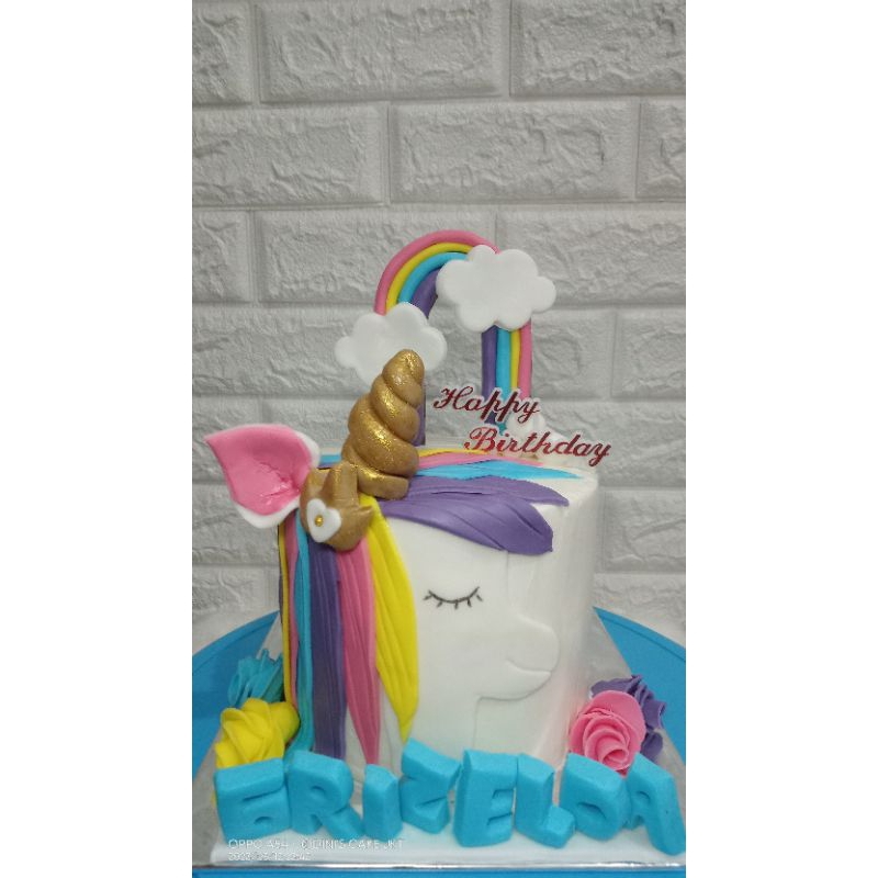 Jual kue ultah unicorn/unicorn cake/kue ultah baby shark/kue ultah zoo