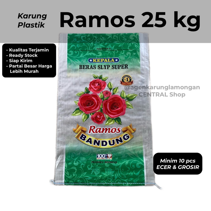 Jual Karung Beras 25 Kg Cap Ramos Shopee Indonesia