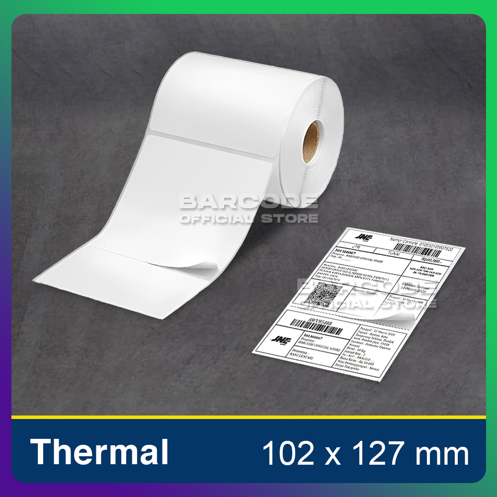 Jual Sticker Label Barcode JNE 102 x 127 - 102x127 mm 102x127mm Thermal ...