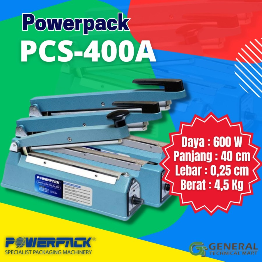 Jual Mesin Segel Plastik POWERPACK Hand Sealer PCS-400A | Shopee Indonesia