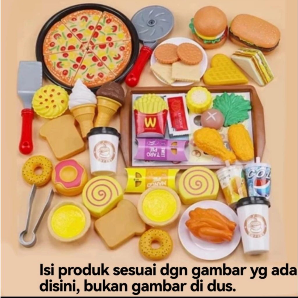 Jual Food Mainan Anak Perempuan Laki Laki Edukasi Makanan Mini Anak ...