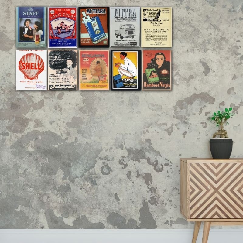 Jual poster aesthetic / wall art poster iklan jadul vintage Shopee