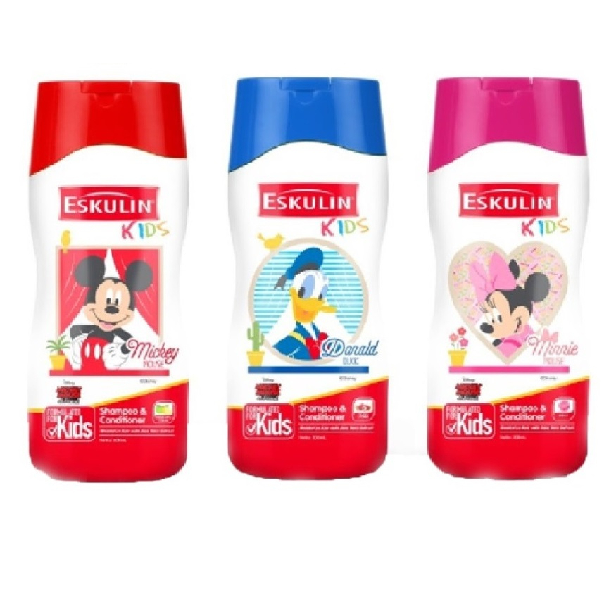 Jual Eskulin Kids Shampoo & Conditioner Disney Princess 200ml Shampo ...