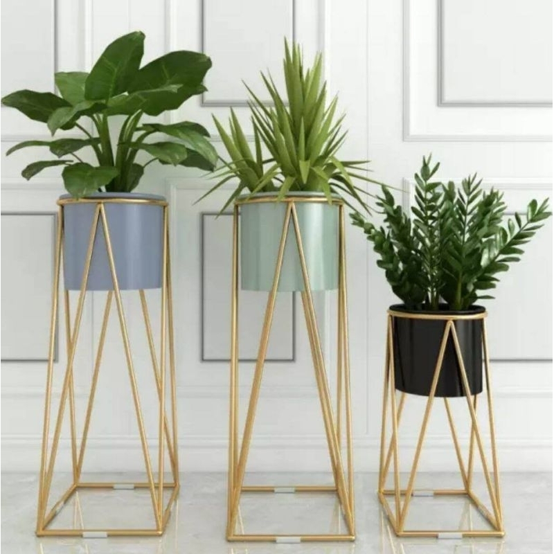 Jual Stand pot besi | Tatakan pot | Rak pot besi | Shopee Indonesia