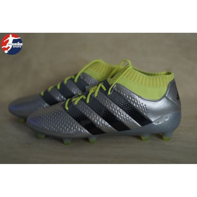 Jual Sepatu Bola Adidas Ace Primeknit Silver FG Shopee