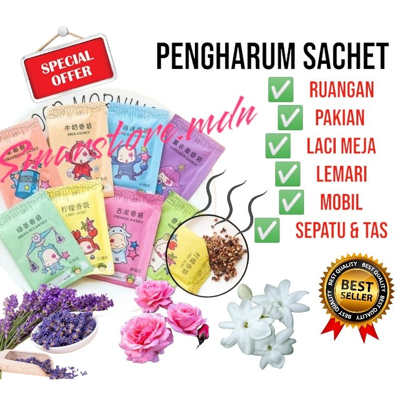 Jual Pengharum Ruangan Sachet Pewangi Ruangan Mini Pengharum Tas