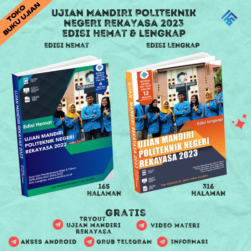 Jual New! Buku TERBARU UJIAN MANDIRI POLITEKNIK NEGERI REKAYASA 2024 ...