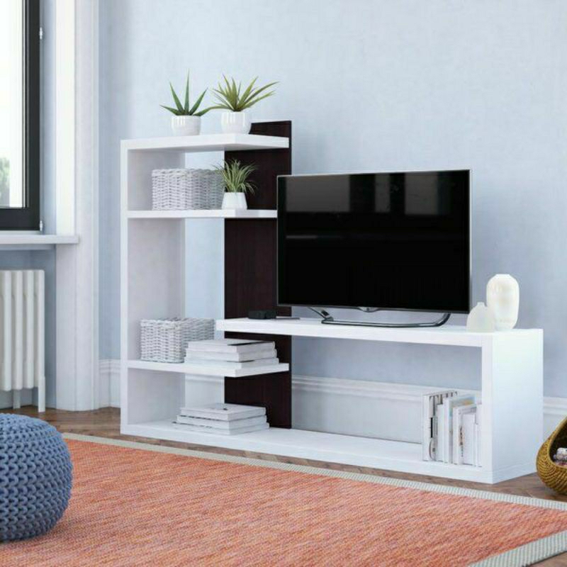 RAK TV KAYU MINIMALIS MODERN SERBAGUNA MULTIFUNGSI
