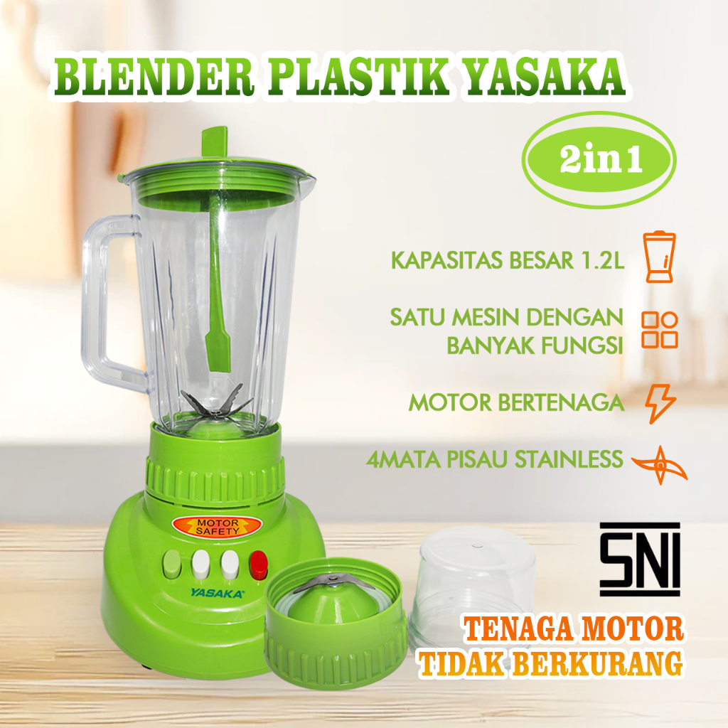 Jual BLENDER PLASTIK YASAKA /BLENDER TABUNG PLASTIK FOODGRADE/blender