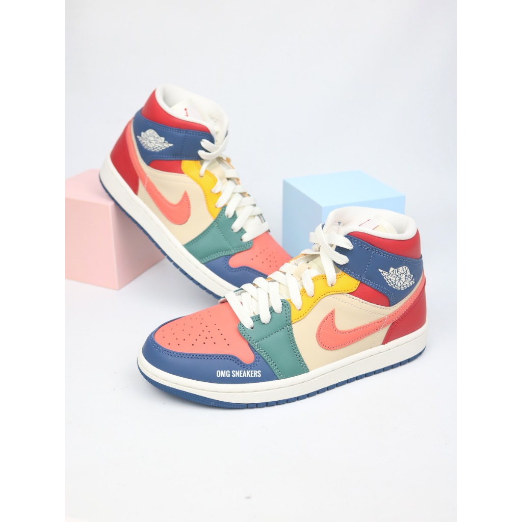 air jordan one mid se multicolor