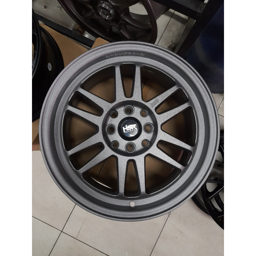 Jual Velg HSR R16 Boroko Bly01 Lebar 7 Warna Grey velg Mobil racing ...