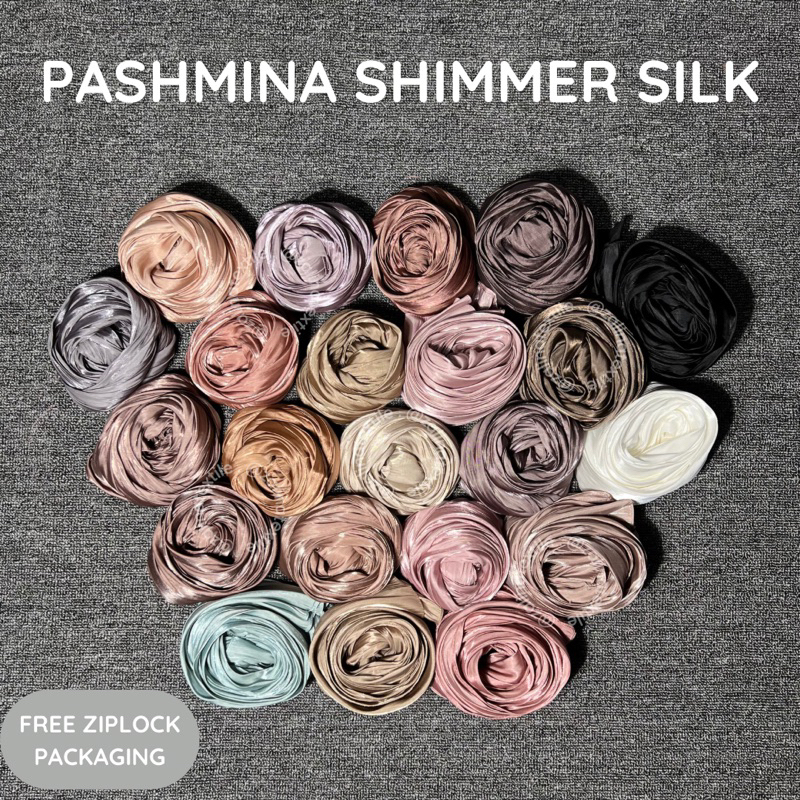 Jual PASHMINA SHIMMER SILK | MALAY TEXTURED CRINKLE PREMIUM SHAWL