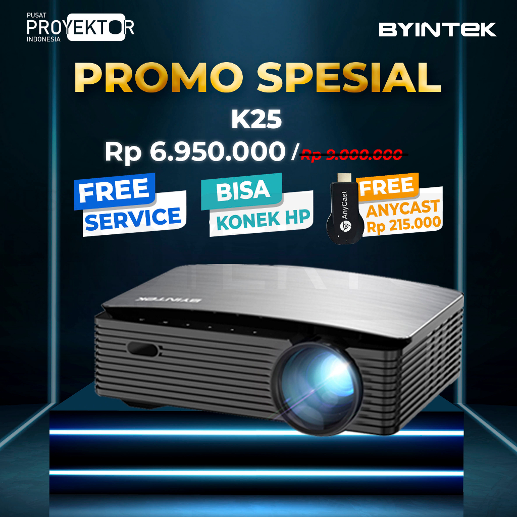 Jual Pusat Proyektor Indonesia - Promo Special Proyektor Byintek K25 I ...