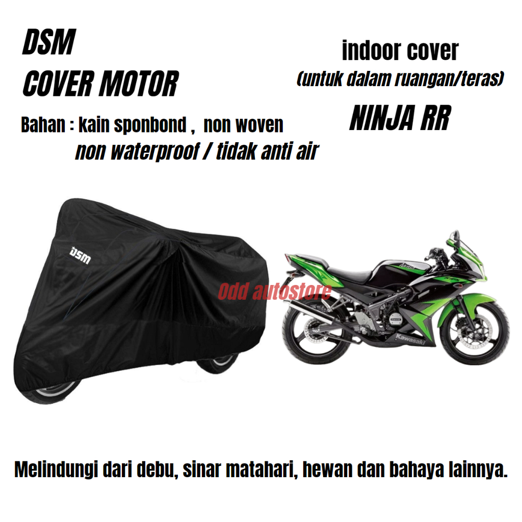 Jual Cover motor / sarung motor NINJA RR indoor non waterproof Shopee