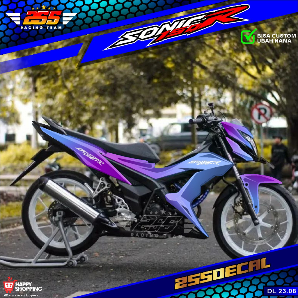 Jual (COD) Decal Sticker Honda SONIC 150R Fullbody Fullblok Desain ...