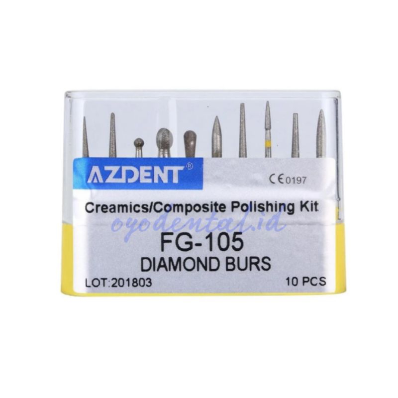 Jual Dental diamond bur / bur finishing high speed kit / bur fine gigi