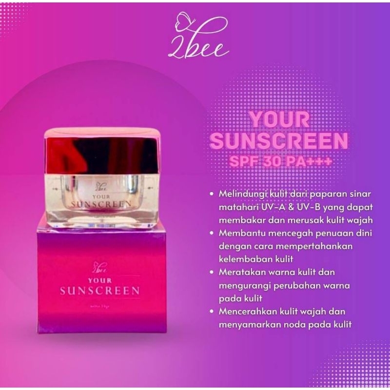 Jual Sunscreen 2bee Glow ORIGINAL | Shopee Indonesia