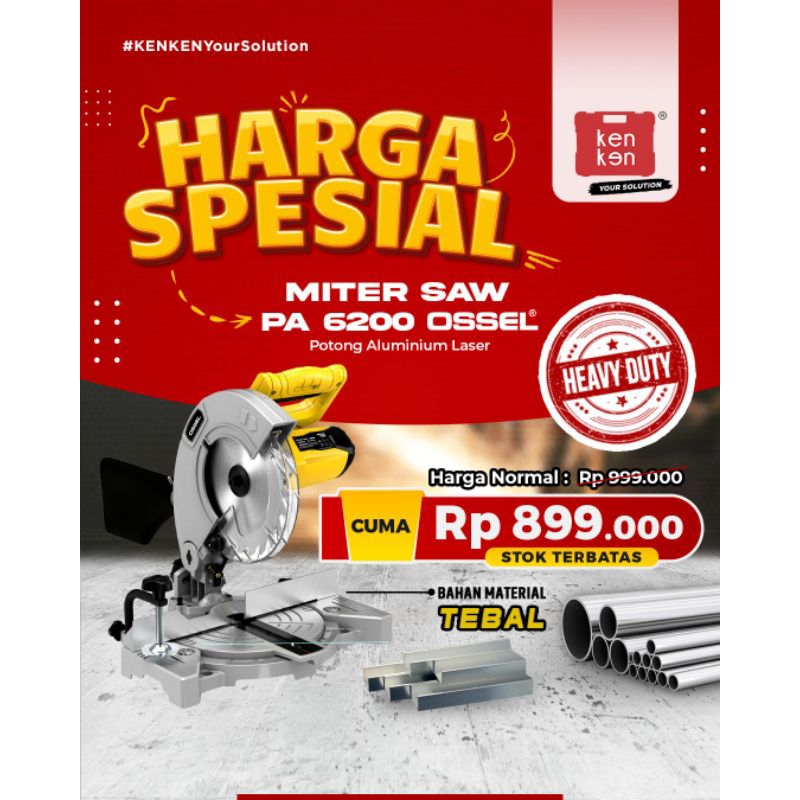 Jual Ossel Mesin Potong Aluminium Miter Saw Laser Inch Inch Shopee Indonesia