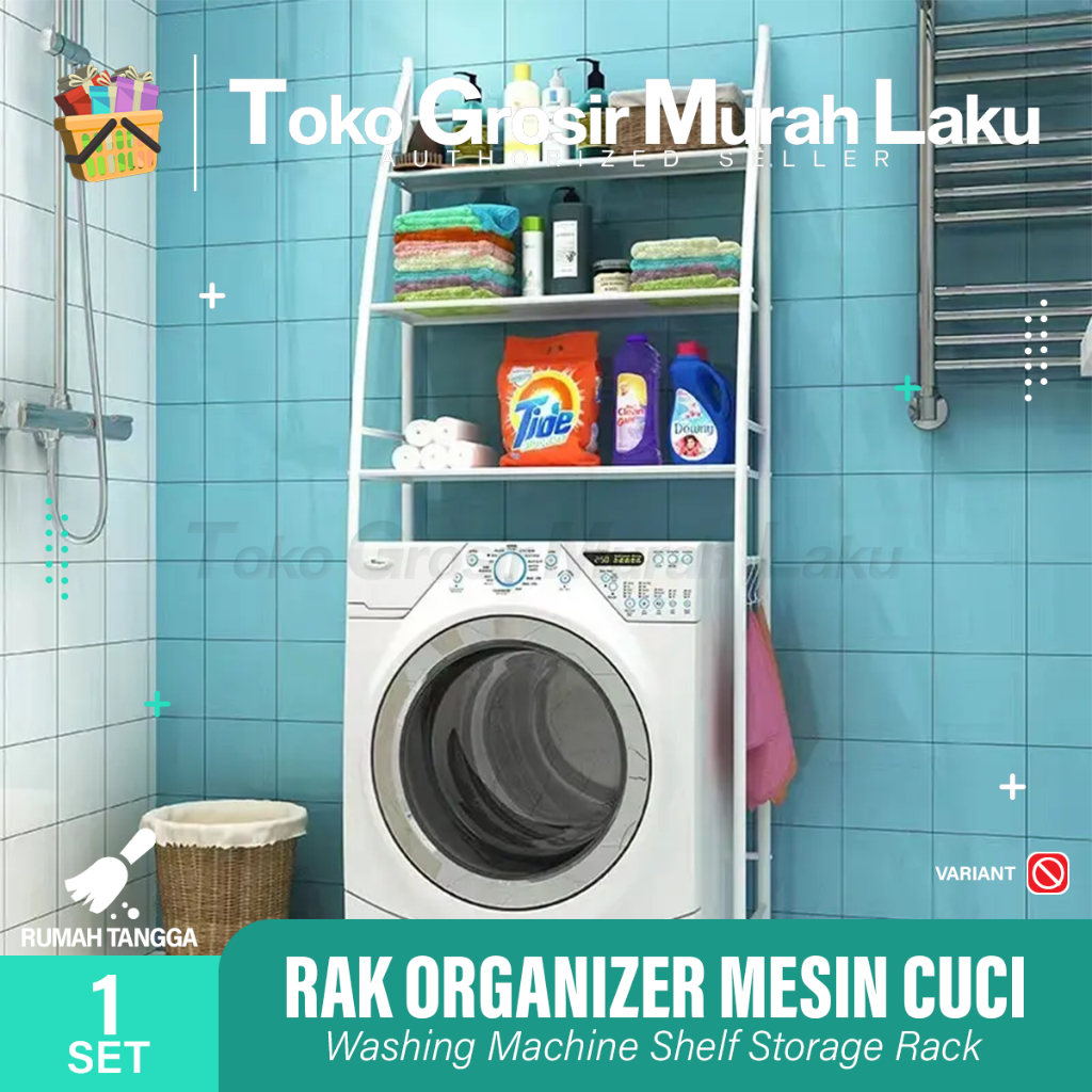 Jual RAK MESIN CUCI SERBAGUNA RAK ORGANIZER SUSUN PORTABLE TEMPAT SABUN ...