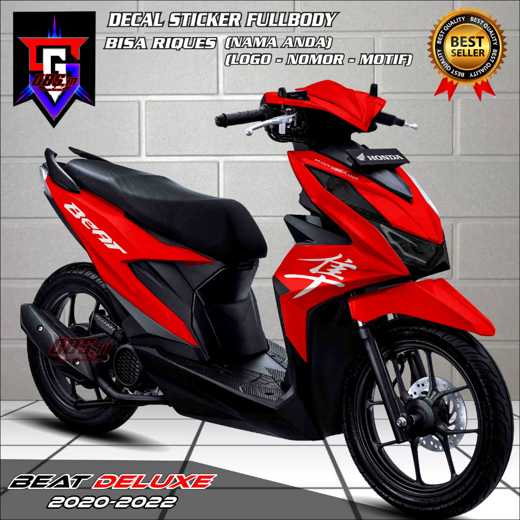 Jual cod decal beat deluxe decal stiker beat deluxe 2020 2021 fullbody