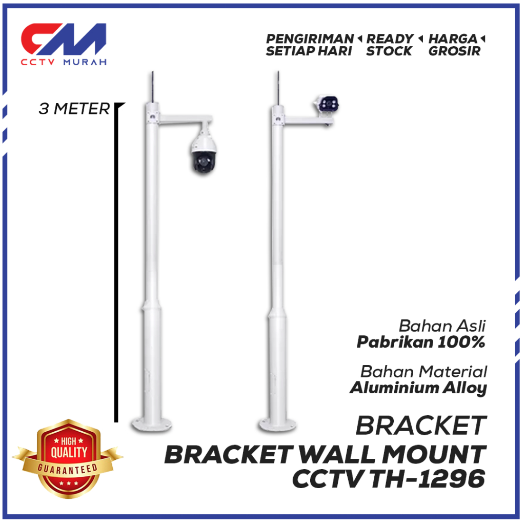 Jual Bracket Tiang Outdoor Ukuran 3 Meter/Bracket Camera CCTV Outdoor 3 ...