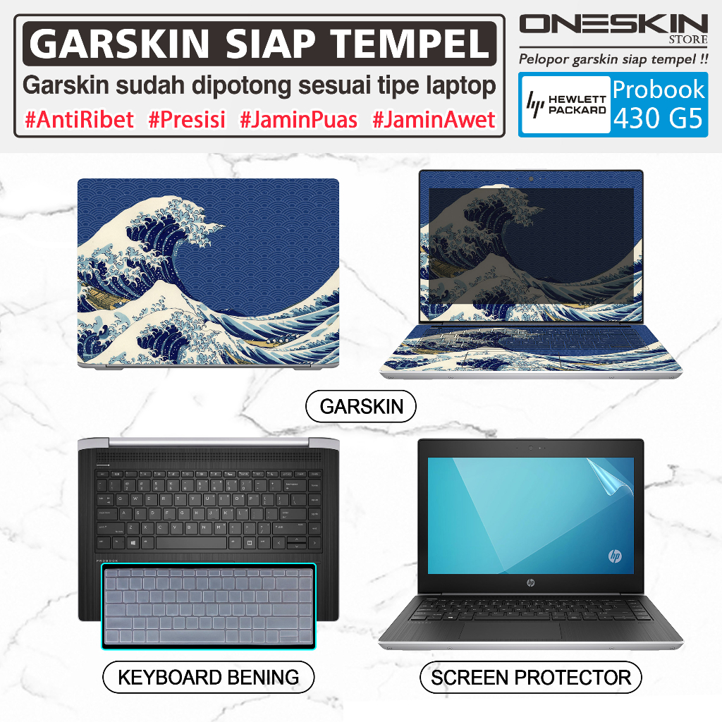 Jual Garskin Sticker Laptop Pelindung Keyboard Screen Protector HP