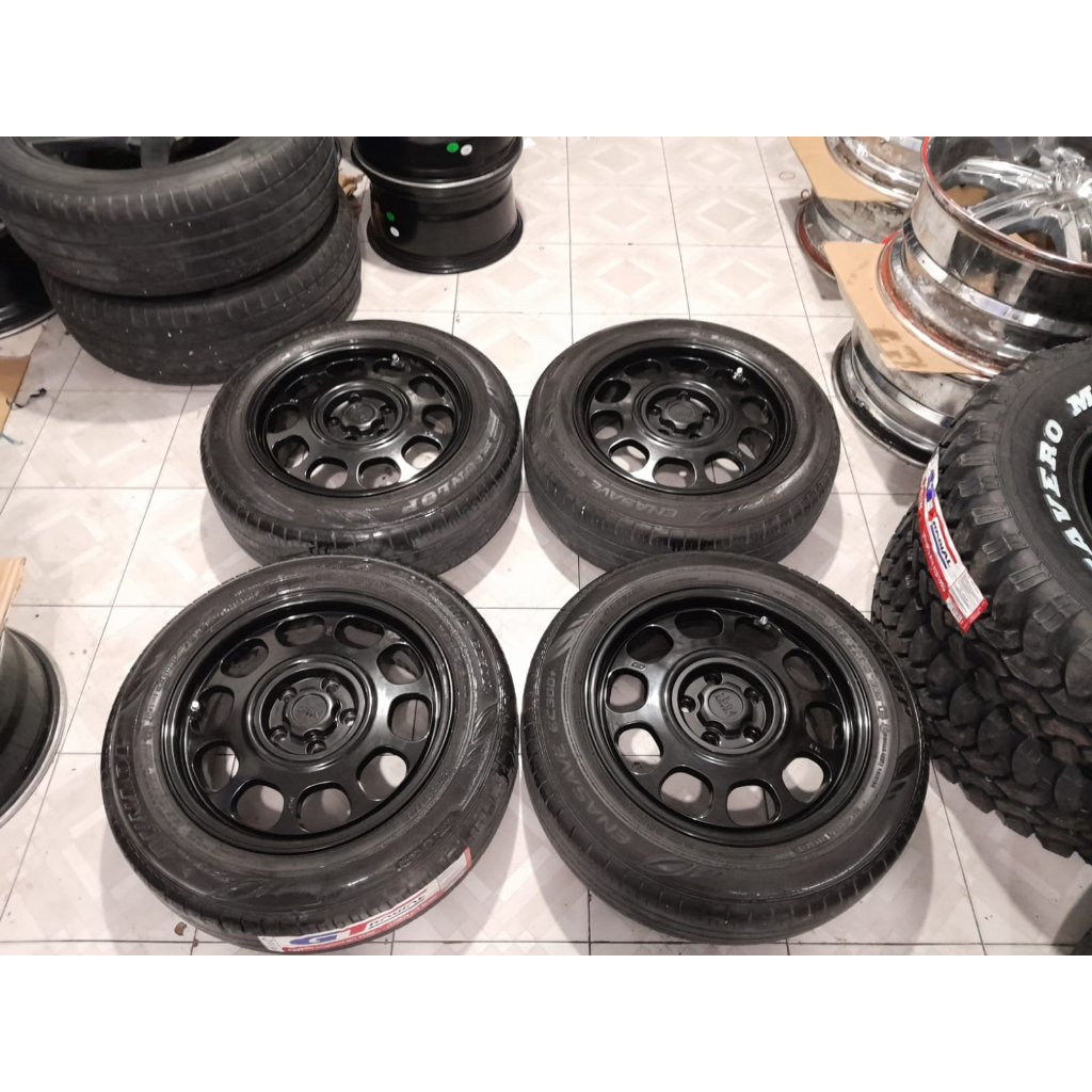 Jual Velg Mobil Bekas Ring 16 Lubang 5 HSR KLG R16X16X7 10X100-114,3 ...