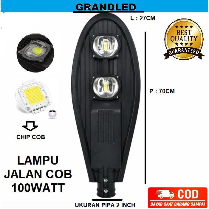 Jual Lampu Jalan Pju Led 100w Cobra 100 Watt Cobra 100 W Cob Putih