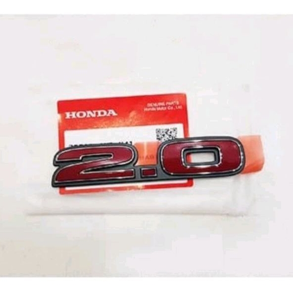 Jual Emblem Logo Angka 2.0 Belakang Honda Civic FD FD2 2000 CC IVTEC I ...