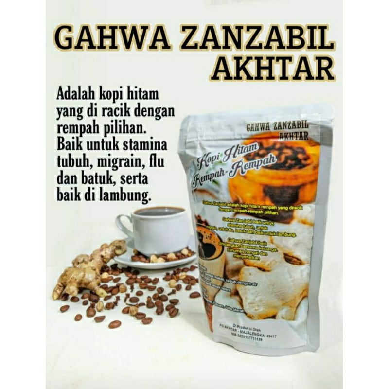 Jual Gahwa zanjabil / kopi hitam rempah 250g | Shopee Indonesia
