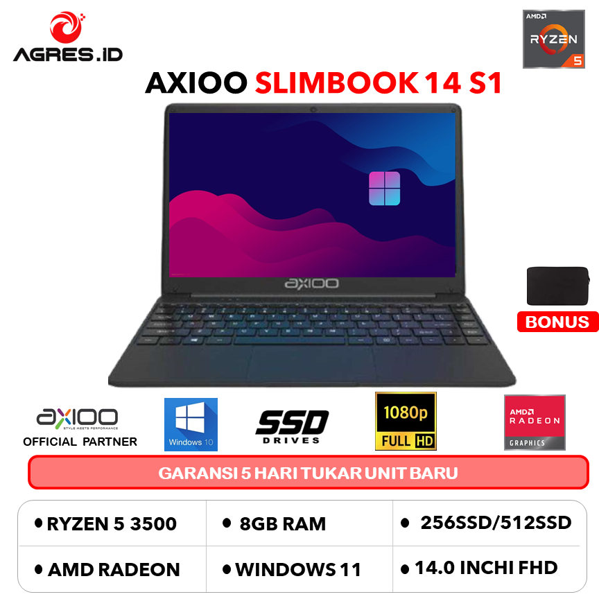 Jual Axioo Slimbook S Ryzen Gb Gb Vega W Pro Ohs