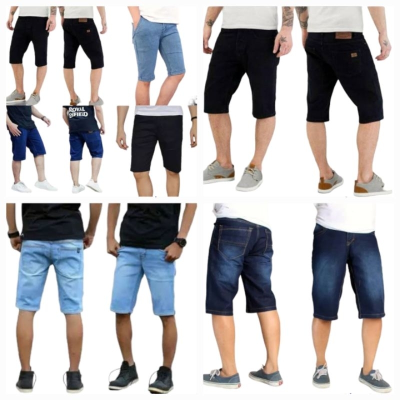 Jual Celana pendek jeans pria ukuran 27-38 TERMURAH | Shopee Indonesia