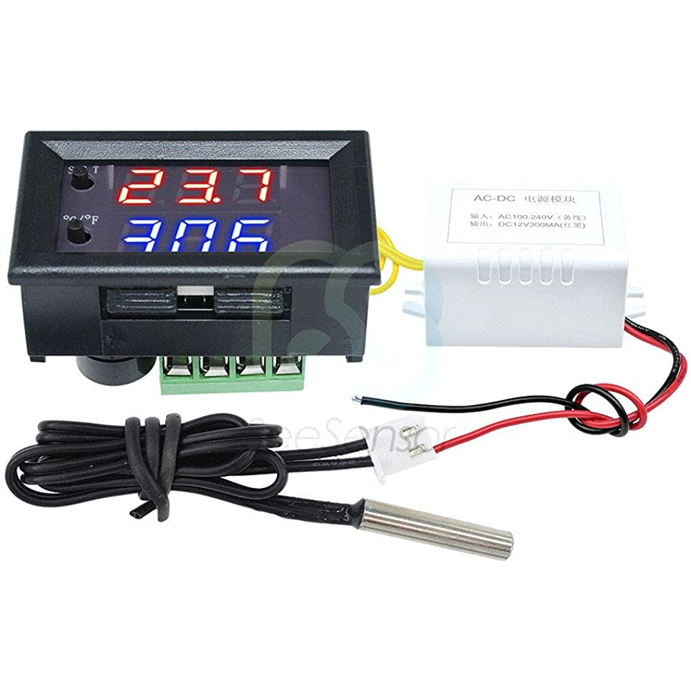 Jual W1209WK Termostat Temperatur Controll Digital DC 12V Pengatur Suhu ...