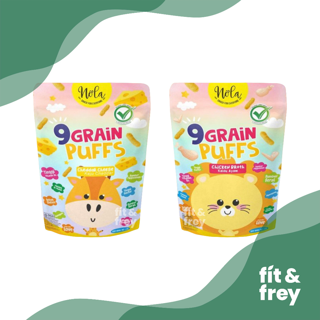 Jual NOLA 9 Grain Puffs 25g Snack Sehat Bayi Anak Bebas Gluten