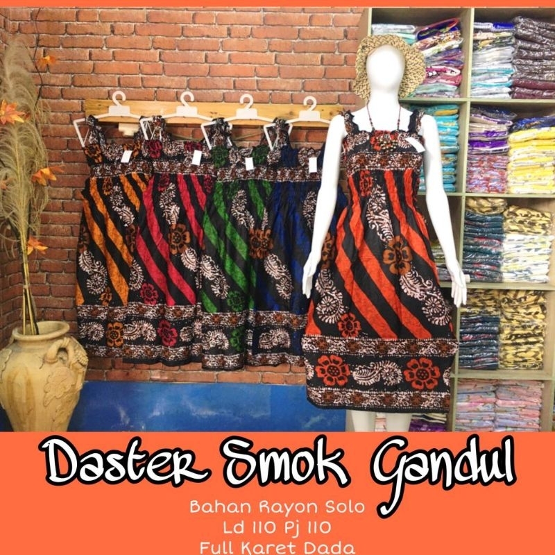 Jual Daster Smok kerut karet dada Ld 110 | Shopee Indonesia