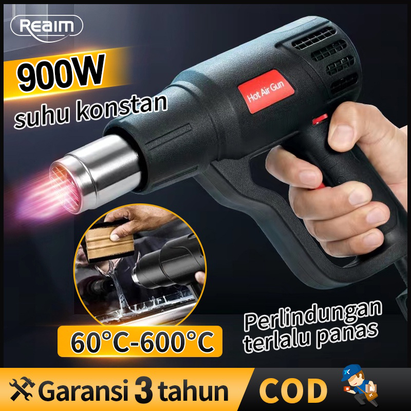 Jual Reaim 220V Heat Gun Air Hot Gun H&L Pro Senapan Panas Pistol Angin
