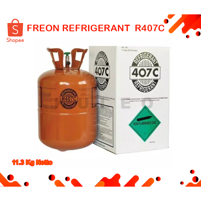 Jual Freon AC R407C REFRIGERANT 11,3 Kg / Freon Refrigerant R 407 ...