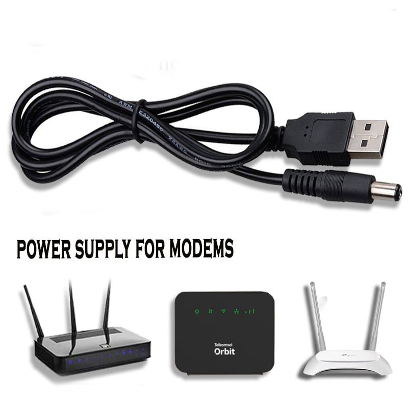 Jual Kabel Usb power modem/Router Orbit telkomsel To Dc 12 Volt step ...