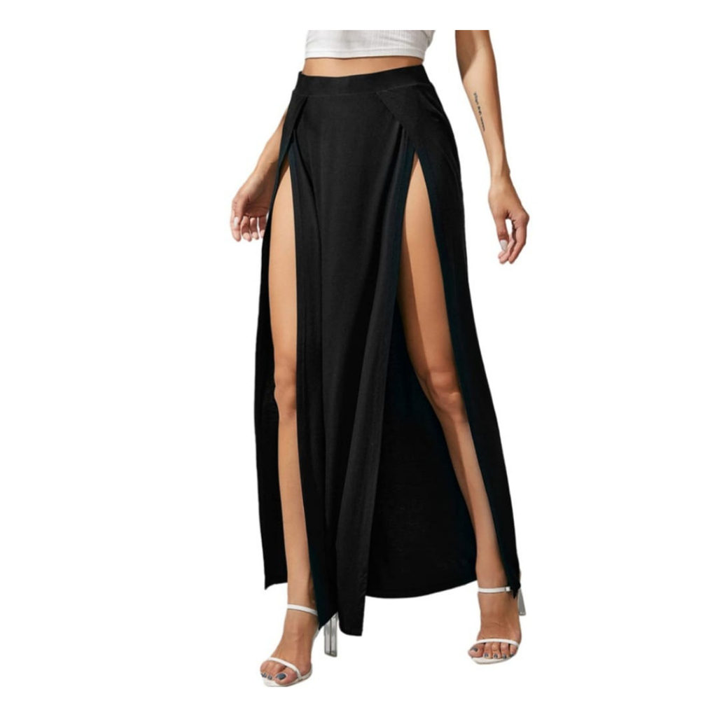 Slit Mermaid Fit Denim Maxi Skirt BJ03 - Korean Women's Fashion
