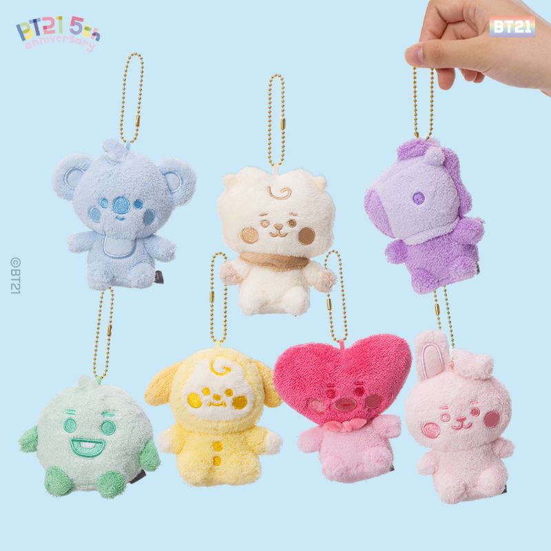 BT21 BABY 5周年記念 レインボーパステルカラーぬいぐるみ 全7種