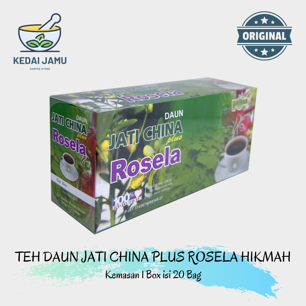 Jual Teh Celup Daun Jati Cina Plus Rosella 100 Original Isi 20 Bag