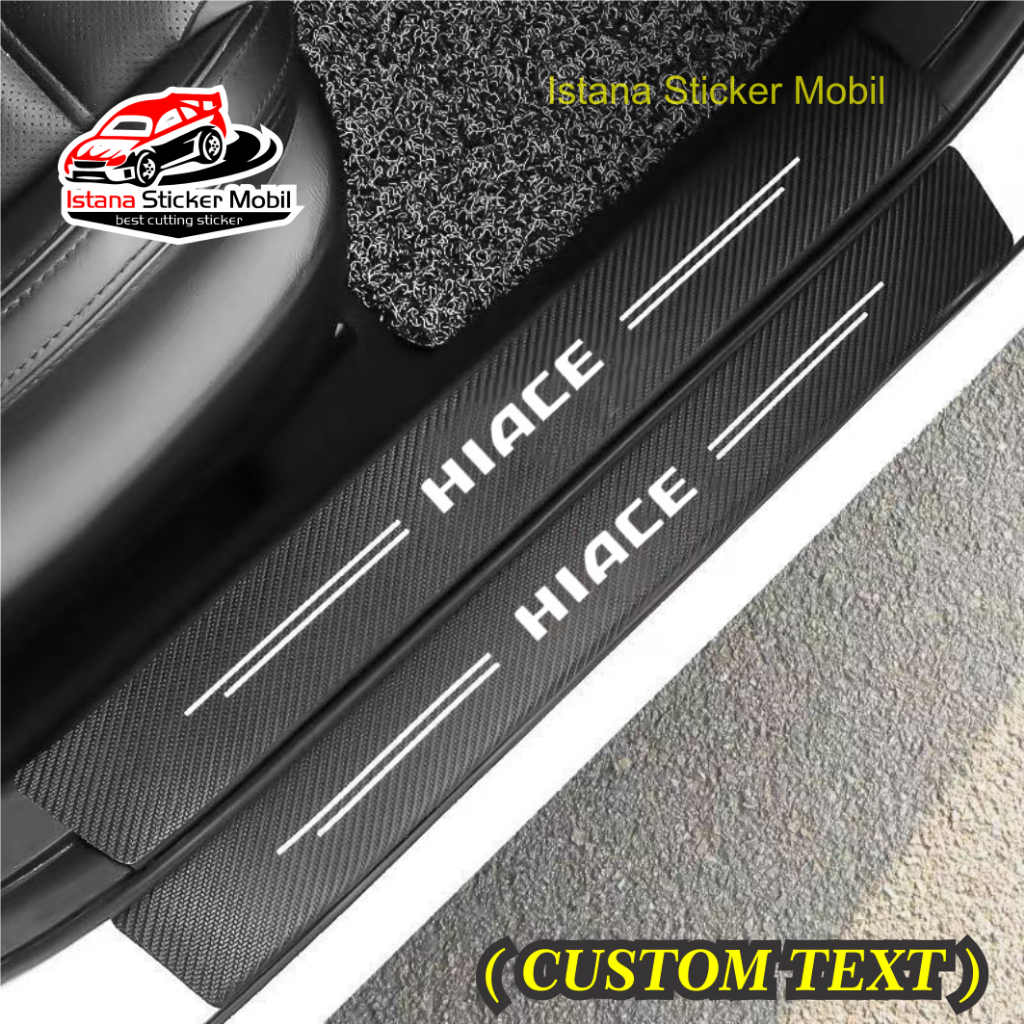 Jual Sill Plate Karbon Mobil Hiace Stiker Carbon 3d Pengaman Pintu ...