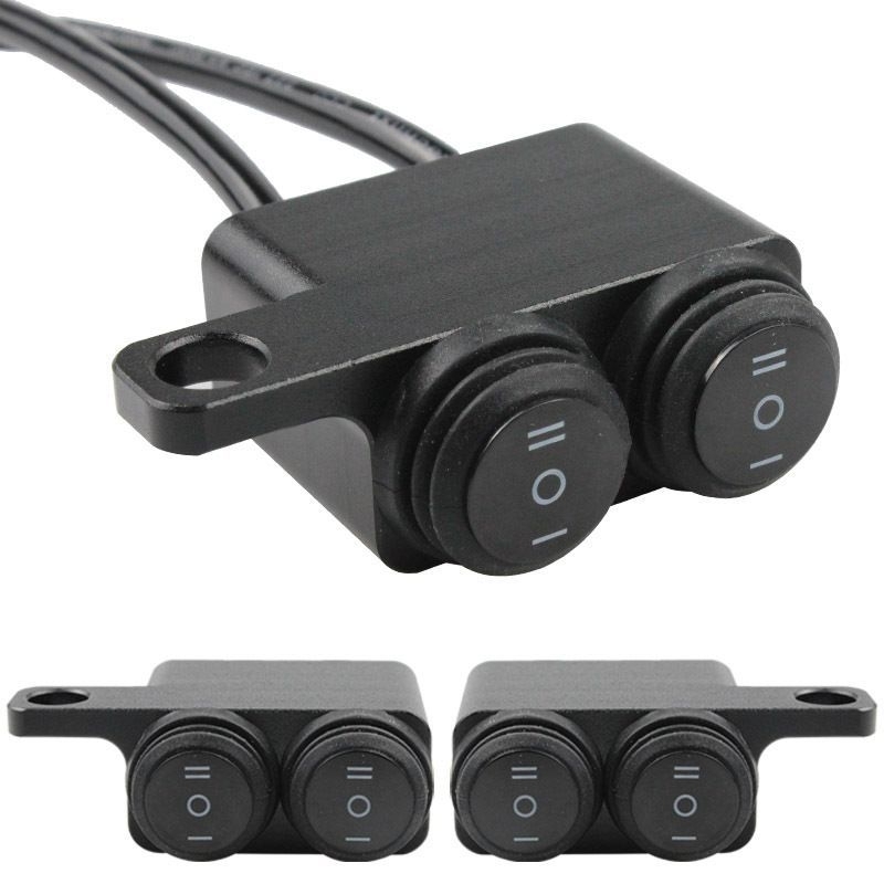 Jual Saklar On Off Motor Universal 2 Tombol 3 Mode Alumunium Waterproof ...